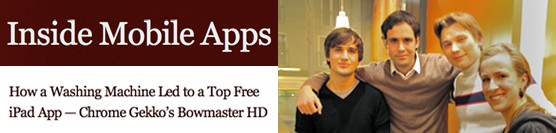 Chromegekko feature story by “Inside Mobile Apps”!